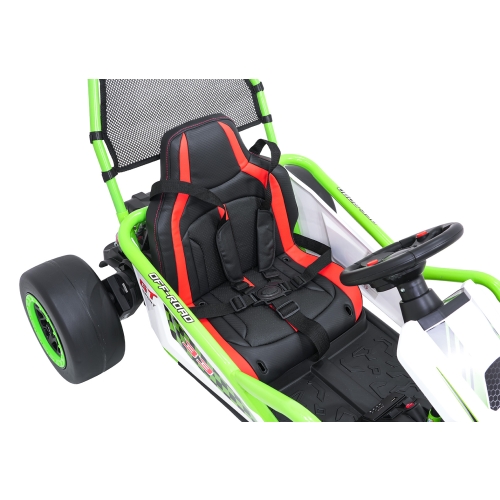 u Gokart na akumulator dla dzieci TORNADO z Funkcją Driftu Zielony DM-108